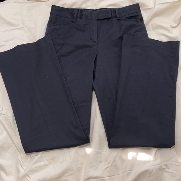 BCBGMaxAzria dark blue cotton trouser pants size 2 - Picture 2 of 8